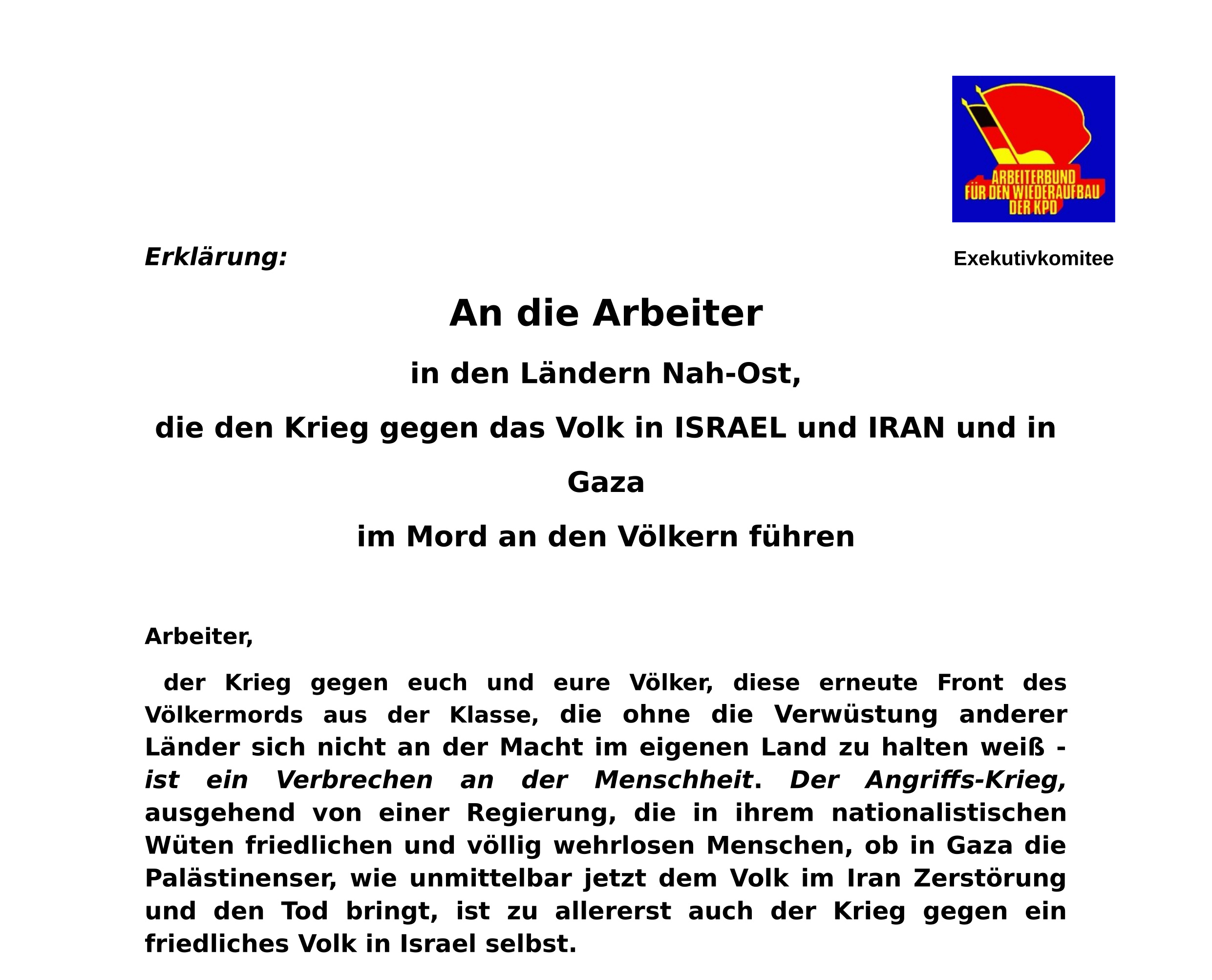 Erklärung