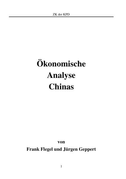 Analyse China